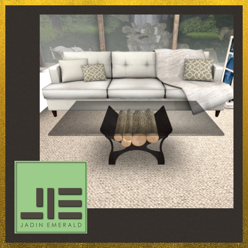 JE. Koselig Firewood Glass Table - C/M (Wear to Unpack)