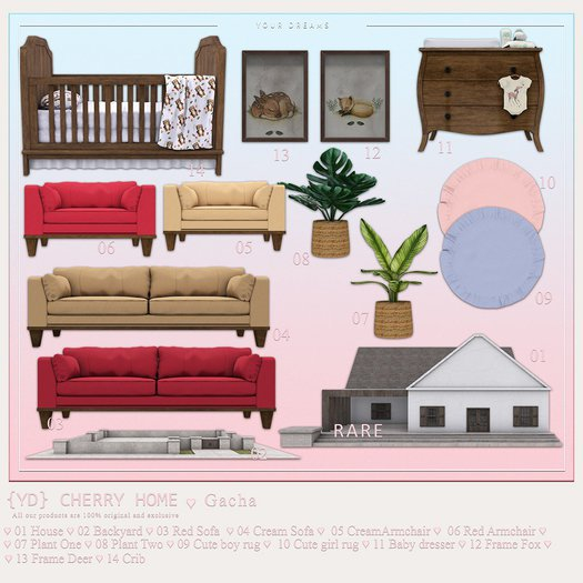 {YD} Cherry Home - House RARE