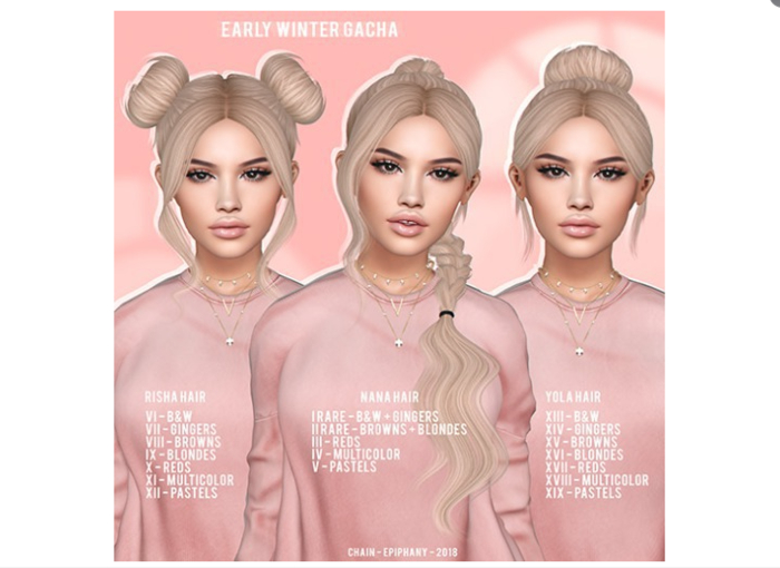 #10 CHAIN - Early Winter - Risha Hair - Reds