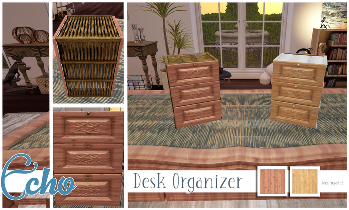 Echo - Abbie - Desk Organizer - Style 3 - Box
