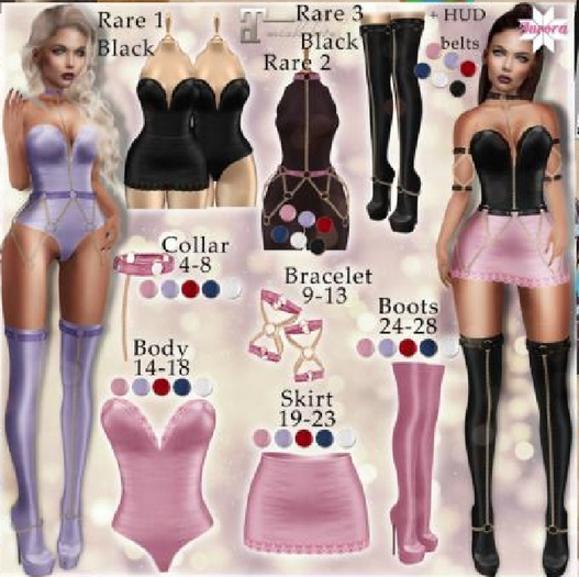 1. AURORA Nicole Black set RARE