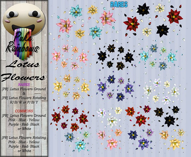 [PR] Lotus Flowers - P/B/Y <<RARE>> RARE