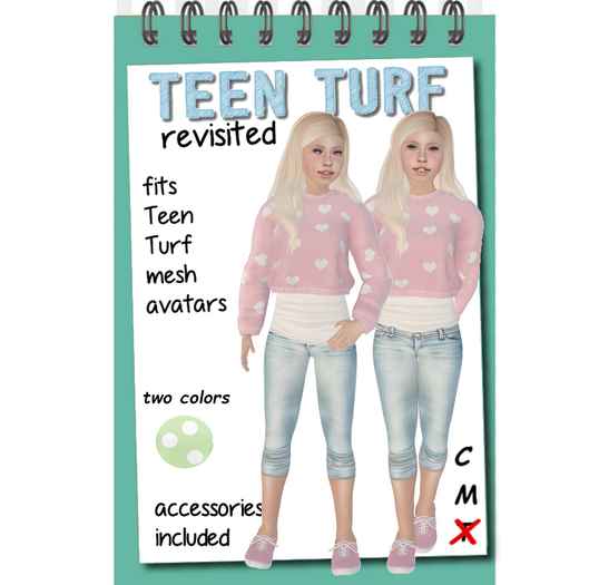 Teen Turf School Sweater Set