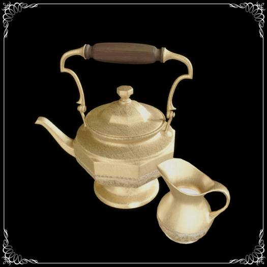BHD CaMoBaP KETTLE AND CREAM POT
