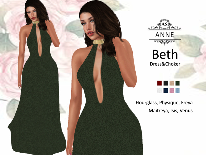 *AS* BETH LACE GOWN
