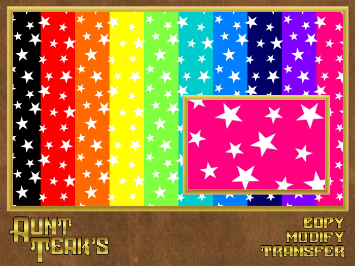 AT Stars on colour texture pack