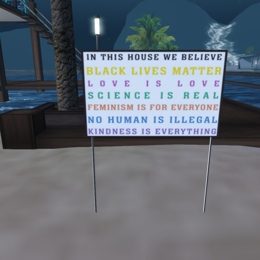 In This House 1 yard sign