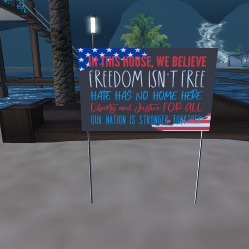 Freedom Isn't Free yard sign