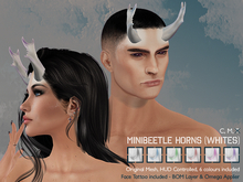 Minibeetle Horns - Whites
