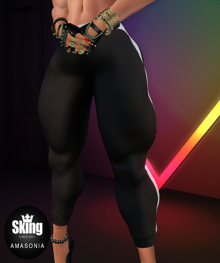 Brutal FEMALE Joggers BLACK Demo - Sking Amasonia