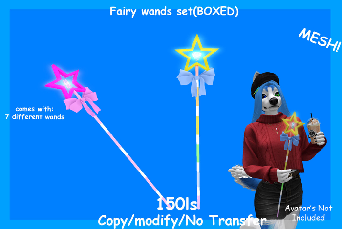 Fairy wands set(BOXED)