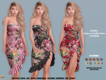 [hh] Karina Bodycon Ruffle Dress PATTERNS