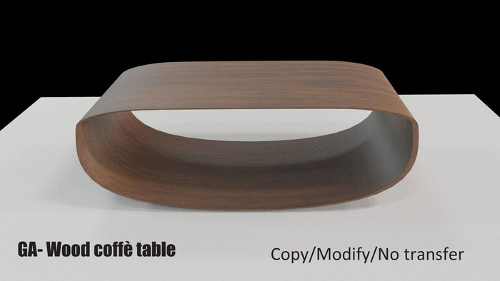 GA-wood coffe' table