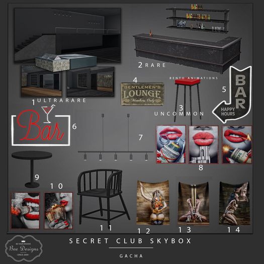 Bee Designs Secret Club Skybox 2 RARE