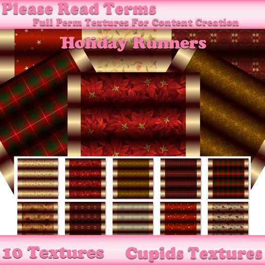 10 Holiday Runner Textures
