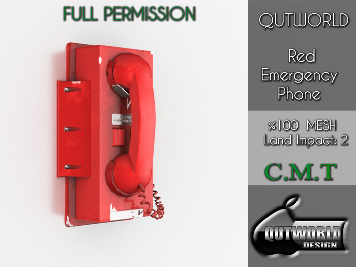 .::QUTWORLD Red Emergency Phone::.FP Unpack (ADD)