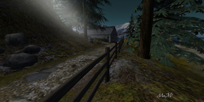 MOON OVER CABIN