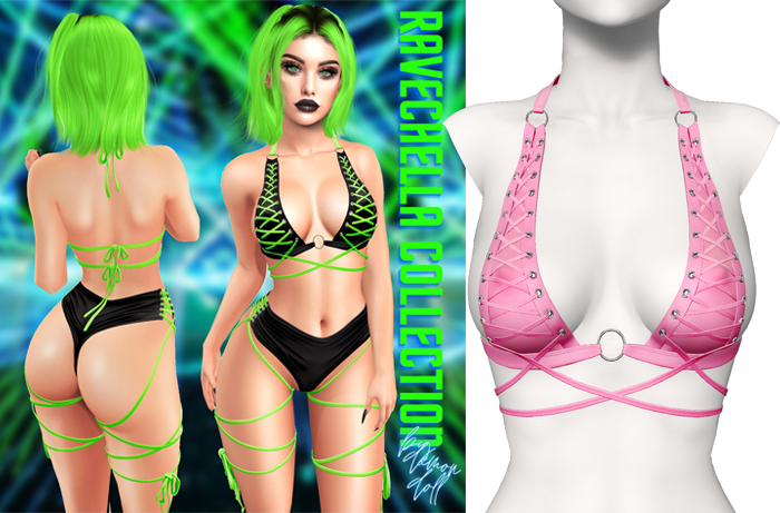 Demon Doll - Ravechella Bra Barbie Pink