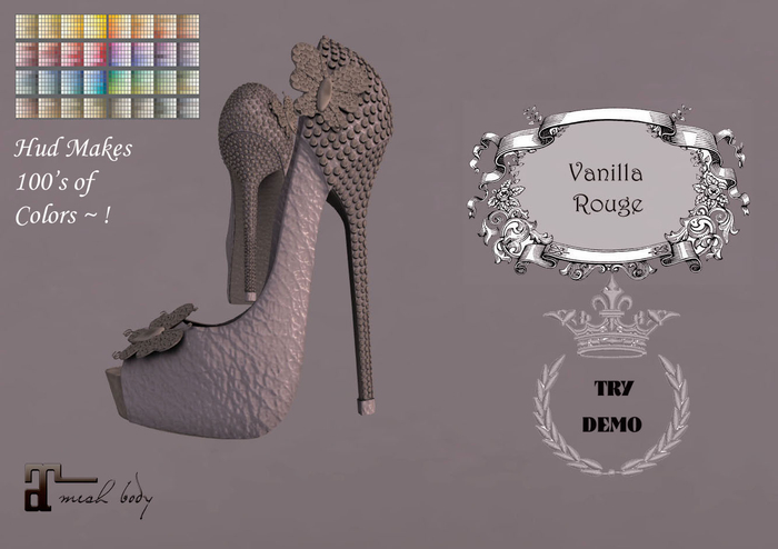 Butterfly Shoes Two-Toned 100's OF COLORS HUD - Maitreya