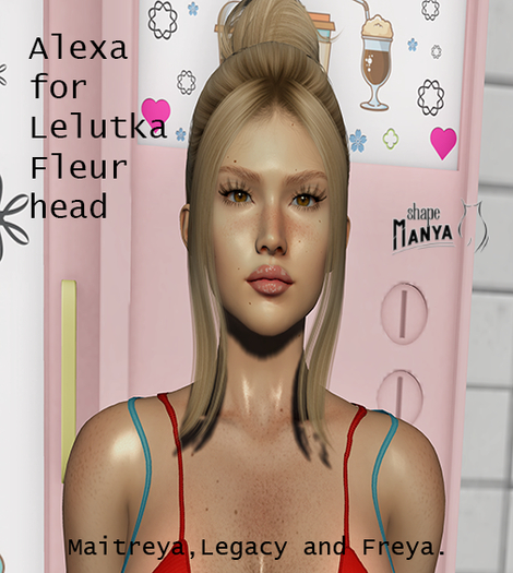 Shape Manya - Alexa for Lelutka Fleur head.