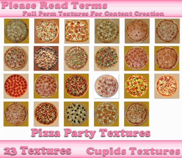 23 Pizza Party Textures