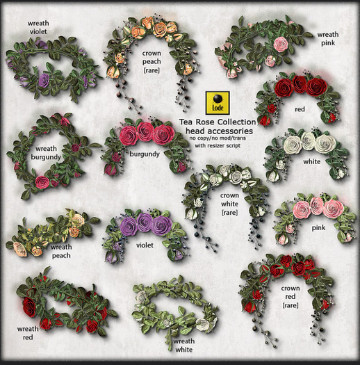 *LODE* Head Accessory - Tea Rose [violet]