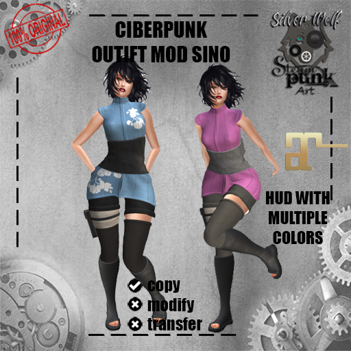 SW - Silverwolf Outfit Mod Sino for Maitreya (Box)