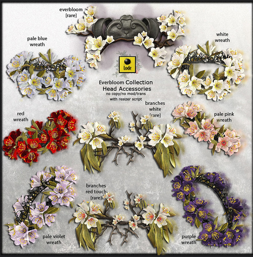 *LODE* Head Accessory - Everbloom Wreath [purple]