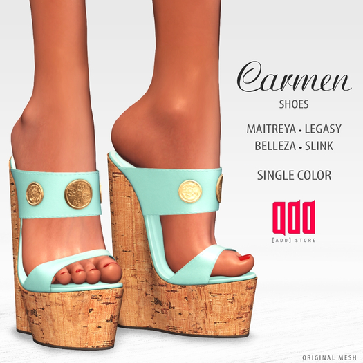 20510 [ADD] Carmen Shoes - TurquoiseLight