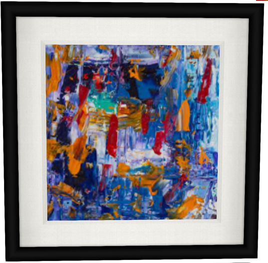 p57 [Black] Mesh picture frame - square