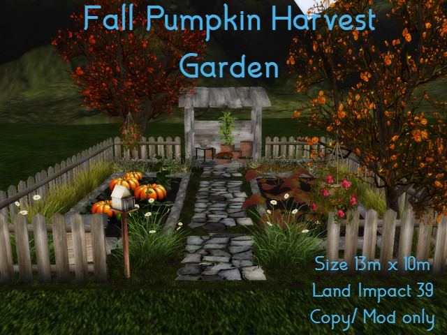 [AE] Garden Store - Fall Pumpkin Harvest Garden