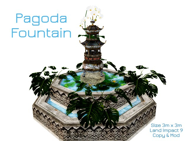 [AE] Garden Store - Pagoda Fountain