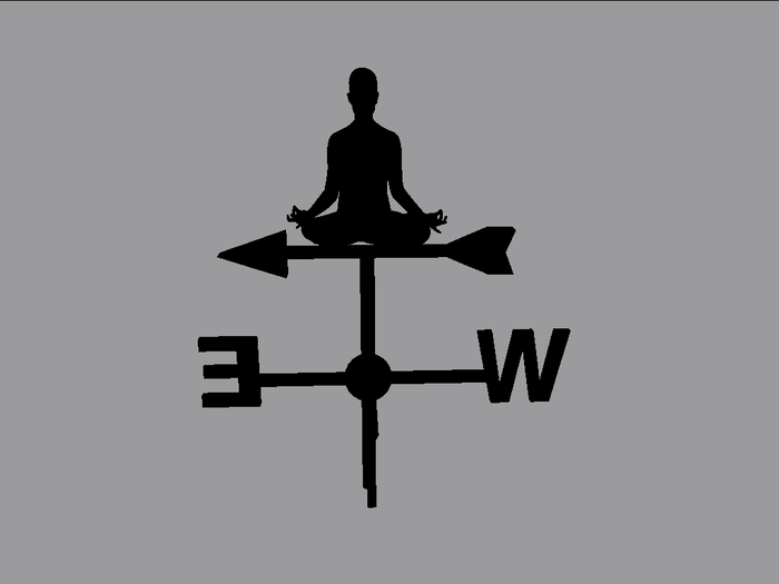 weathervane yoga man