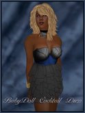 BabyDoll Cocktail Mini Black and Blue