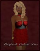 BabyDoll Cocktail Mini Red