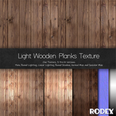 RODEX Light Wooden Plank Floor