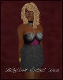 BabyDoll Cocktail Mini Black and Plum
