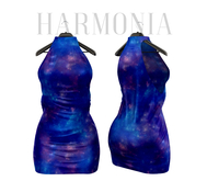 Galaxy Leather Dress