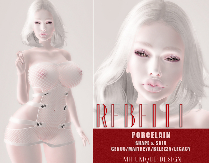  MH-Rebelli Shape & Porcelain Skin BOM Genus, Maitreya, Belleza, Legacy
