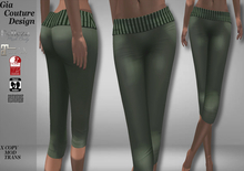 "GCD" Ally Yoga Capris Green
