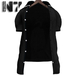 Flavio shirt black rave dotspattern