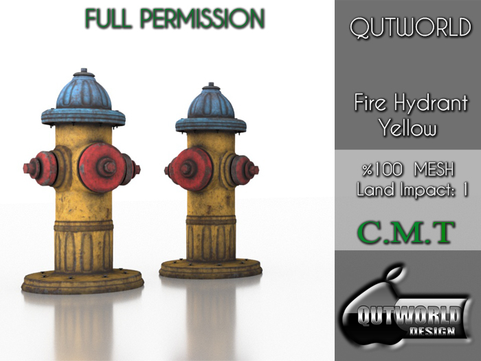.::QUTWORLD Fire Hydrant Yellow ::.FP 