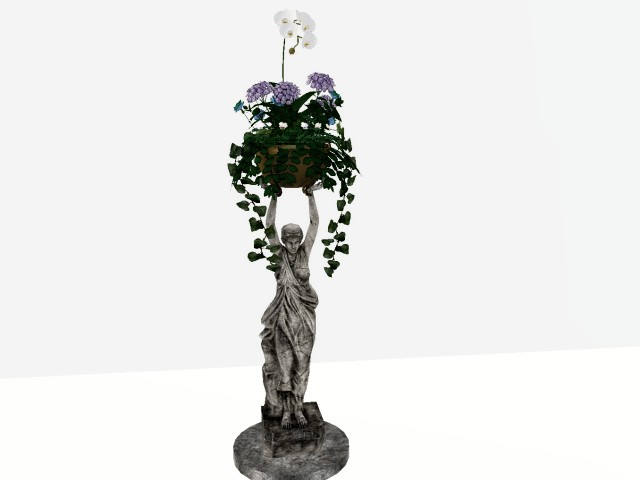 [AE] Garden Store - Venus Statue Gold Planter