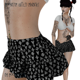 Moonbeam Black n White Ruffled Miniskirt Box