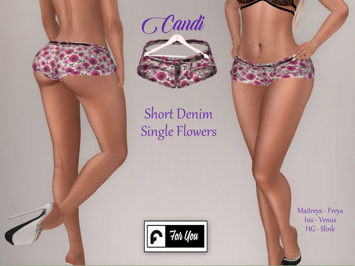::F:: Candi Denim Flowers (Add)