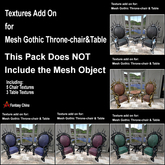Full Perm Texture ADDON Gothic chair&Table