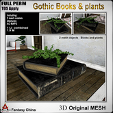 Full Perm Gothic Books & plants 