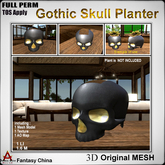 Full Perm Skull Planter