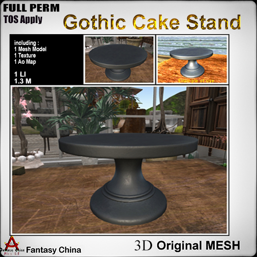FC- FP Gothic Cake Stand B