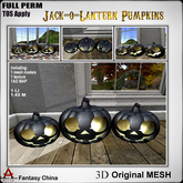 FC- FP Mesh Jack-o-Lantern Pumpkins B